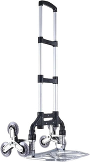 Folding Flatbed Stair Climbing Trolley Ergonomic Handle Multi-Use Cart