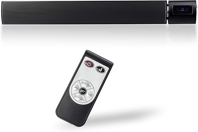 Smart Infrared Patio Heater 1200W Wall Mounted WiFi Remote Control Outdoor