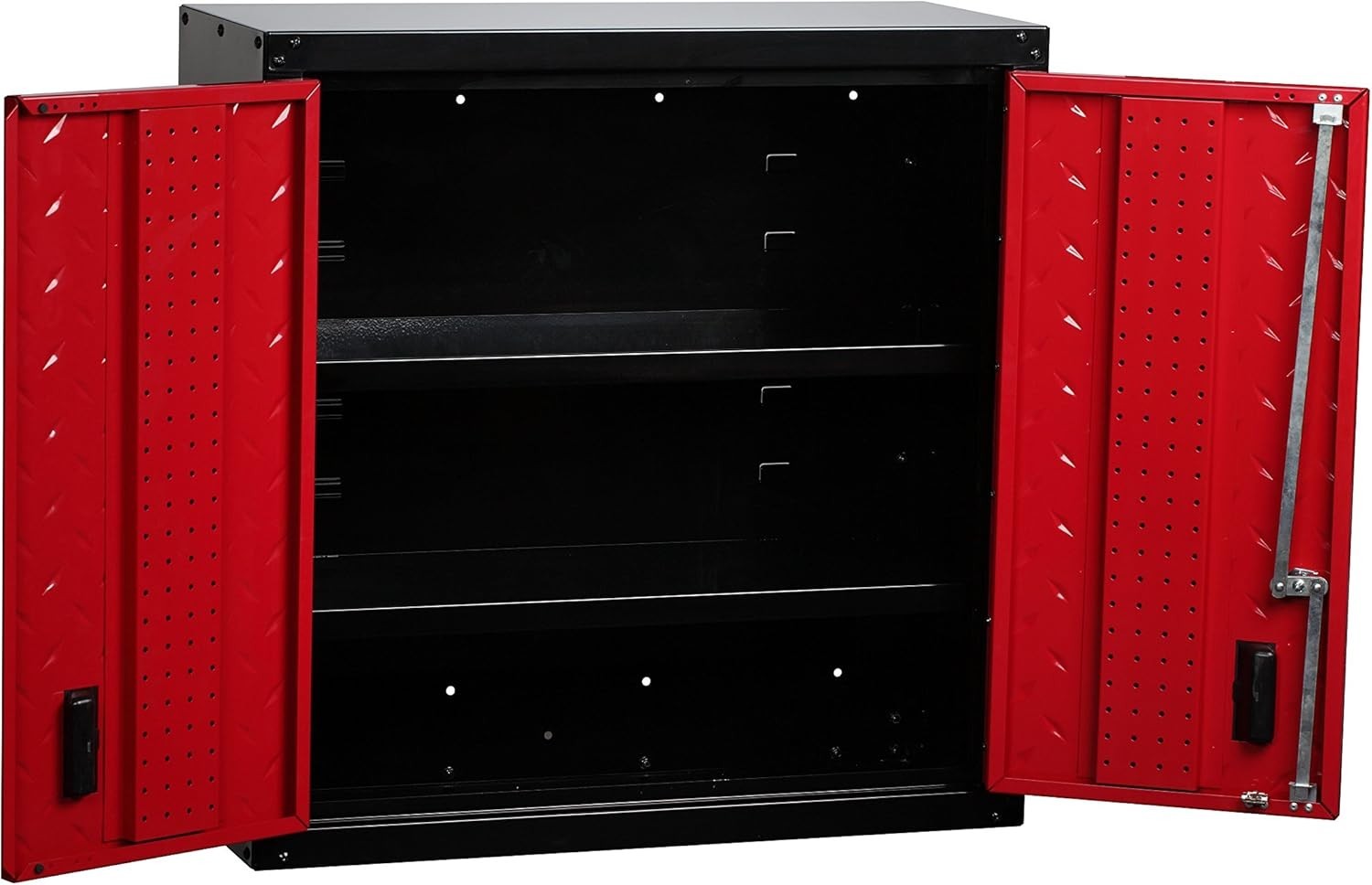 Heavy Duty Steel Garage Wall Cabinet with Lock, Adjustable, 12D x 30.2W x 30.1H