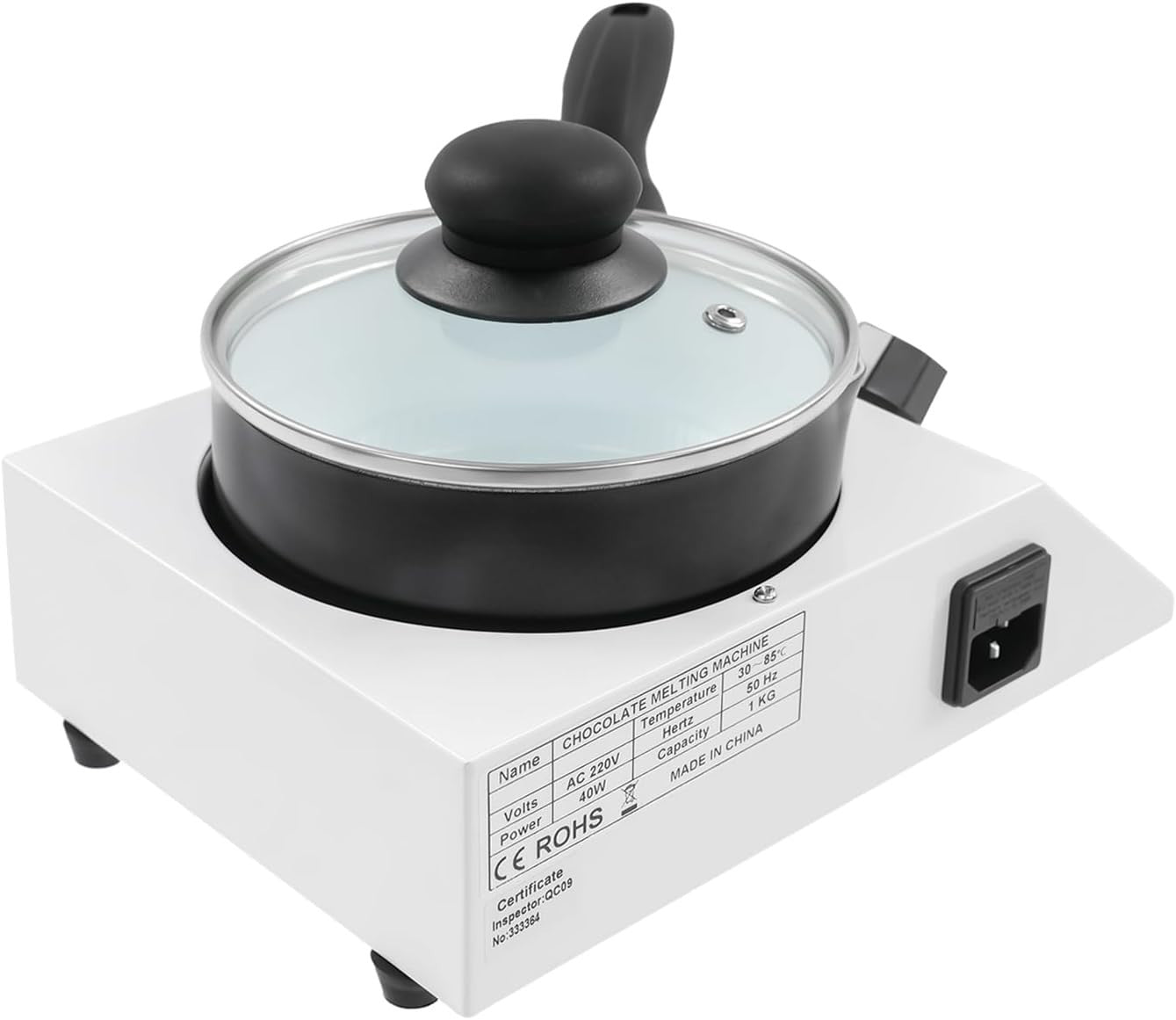 Electric Chocolate Melting Pot 1kg Tempering Machine Fondue Warmer