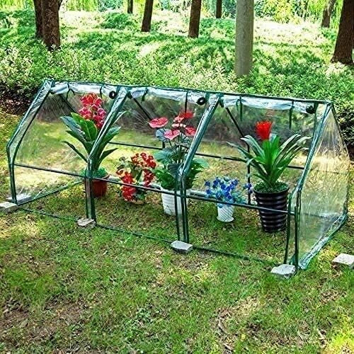 Large Walk-In Outdoor Garden Greenhouse PVC Cover Waterproof Plant Tent