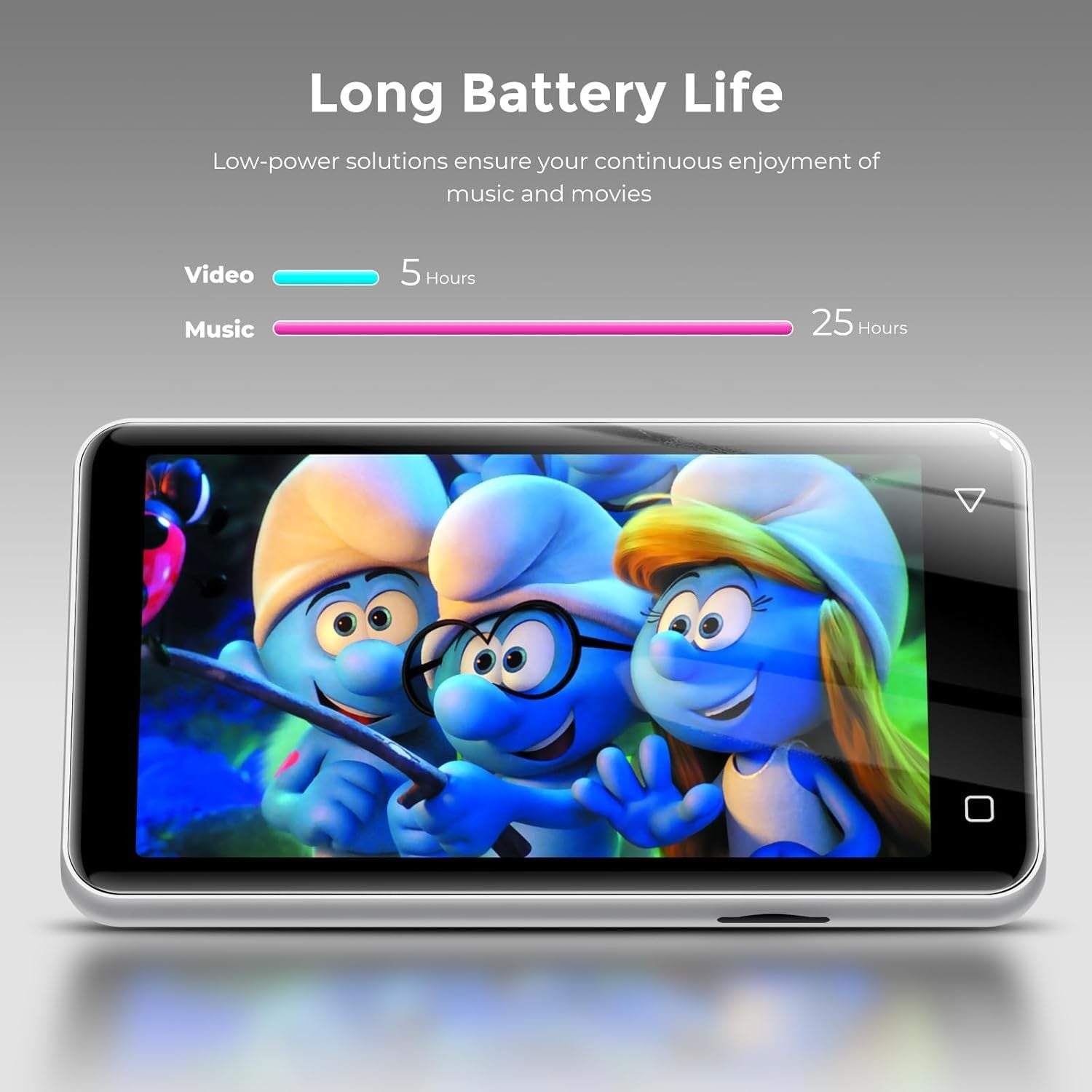 Portable MP3 Player with Bluetooth & Wi‑Fi, 4.0″ Touchscreen, Parental Controls