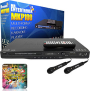 Karaoke Machine CDG DVD Player 2 Mics 200 Songs Echo SD Record