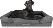XXL Orthopedic Dog Bed Memory Foam Washable 131x100cm Grey