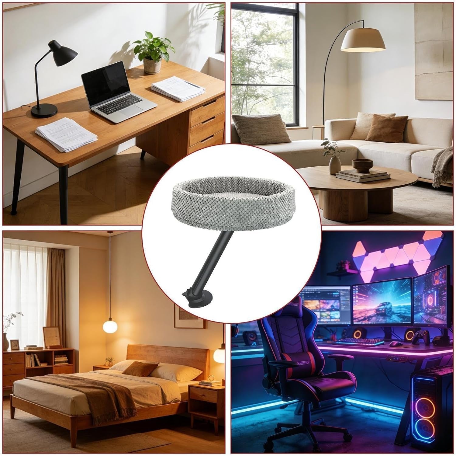 Desk Mounted Cat Bed Perch Movable Cat Hammock Sleeping Nest Indoor