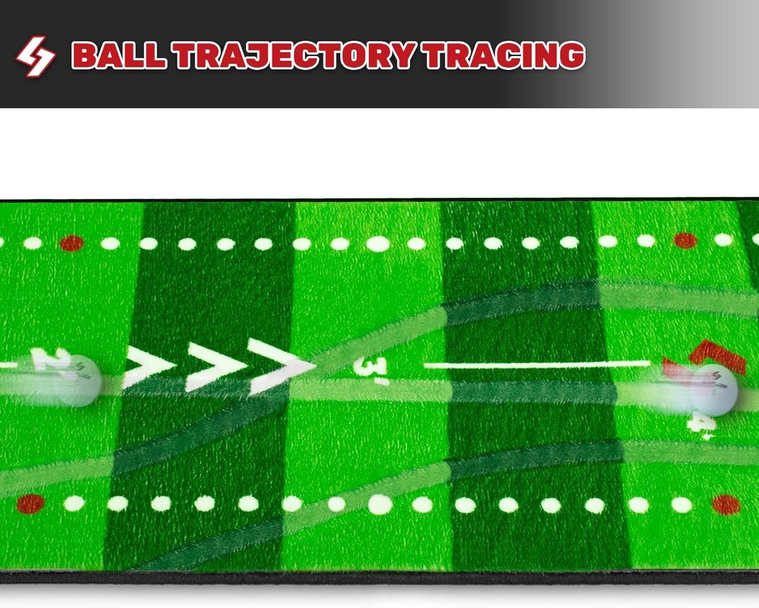 Golf Putting Mat 20" x 10ft Indoor Outdoor Training Aid Alignment Speed Track