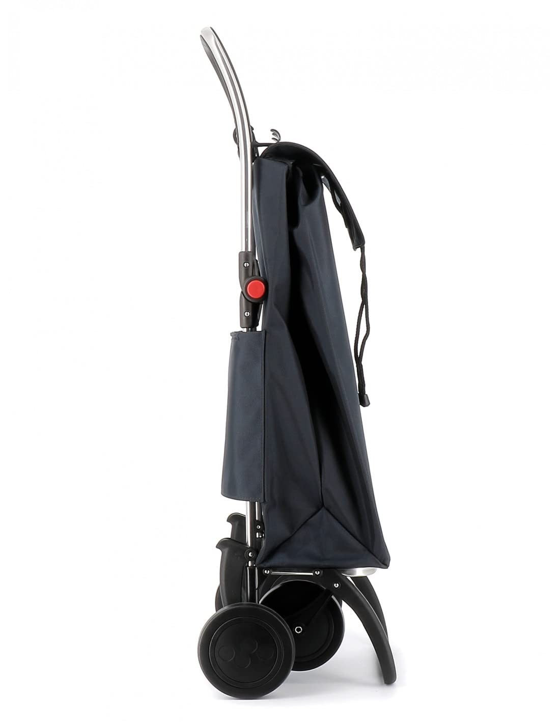 Foldable 4-Wheel Shopping Trolley – Lightweight Aluminium, Grey