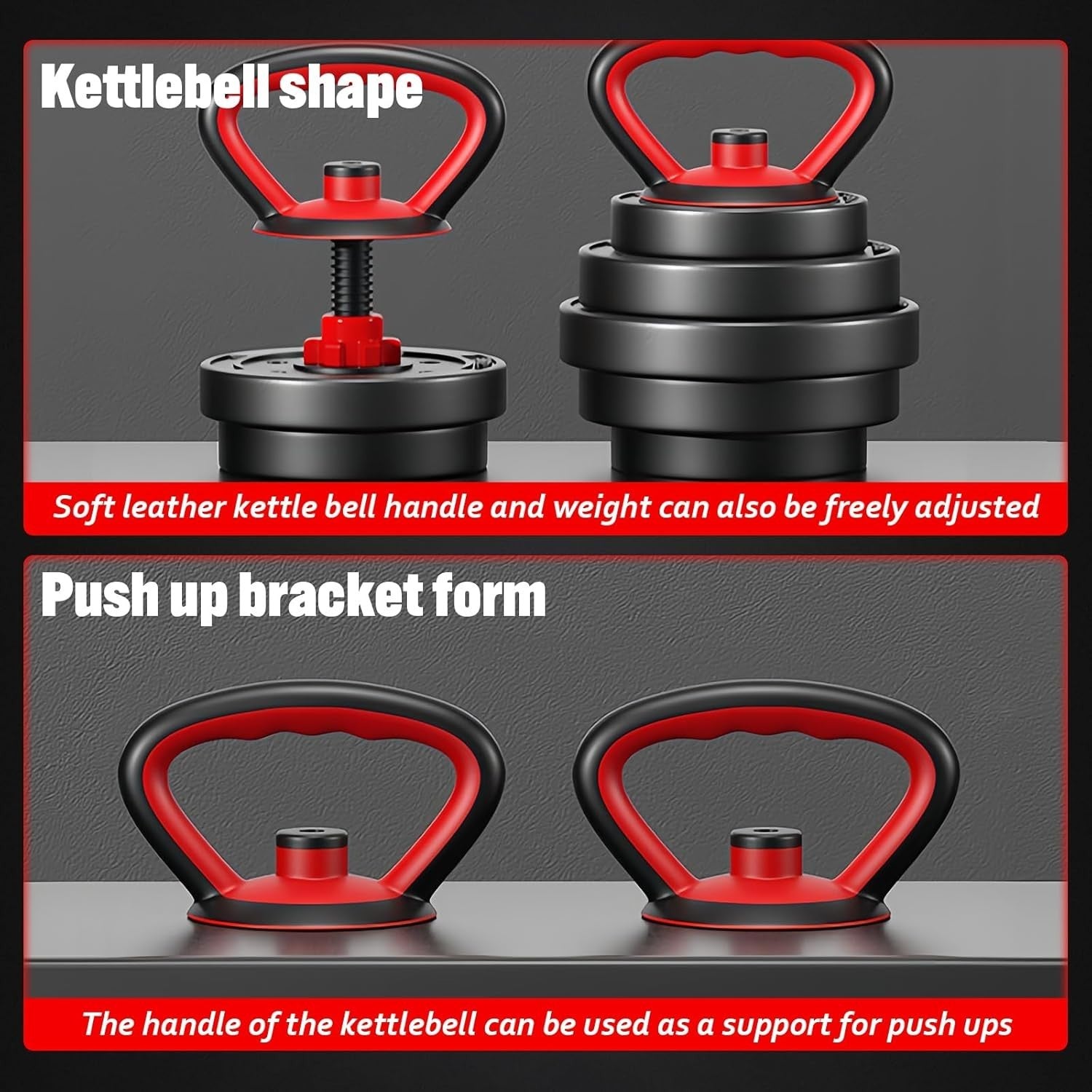 40KG Adjustable Dumbbells Set 4 in 1 Barbell Kettlebell Home Gym