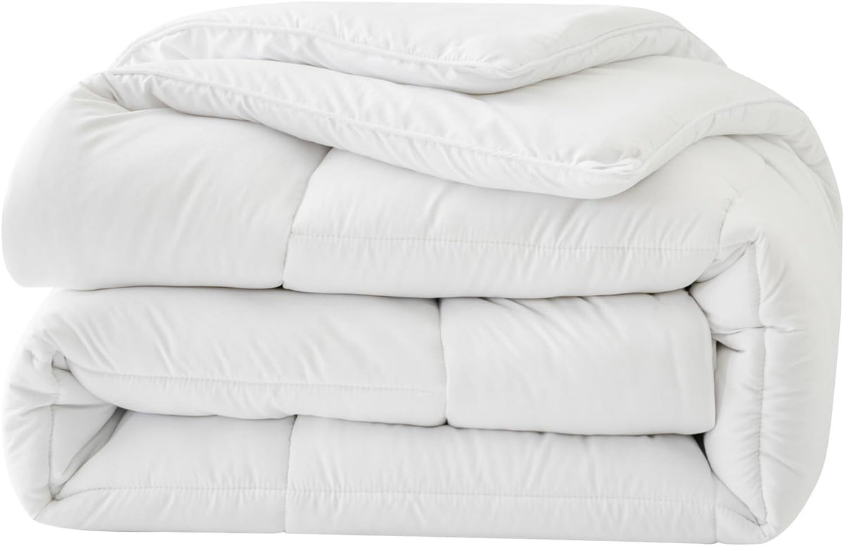 Soft All-Season Single Duvet 15 Tog 135x200cm Warm Quilt with Ties