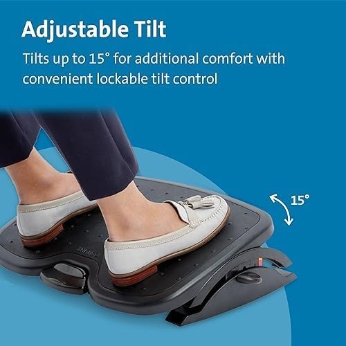 Under Desk Foot Rest Ergonomic Adjustable Tilt SmartFit Office Stool