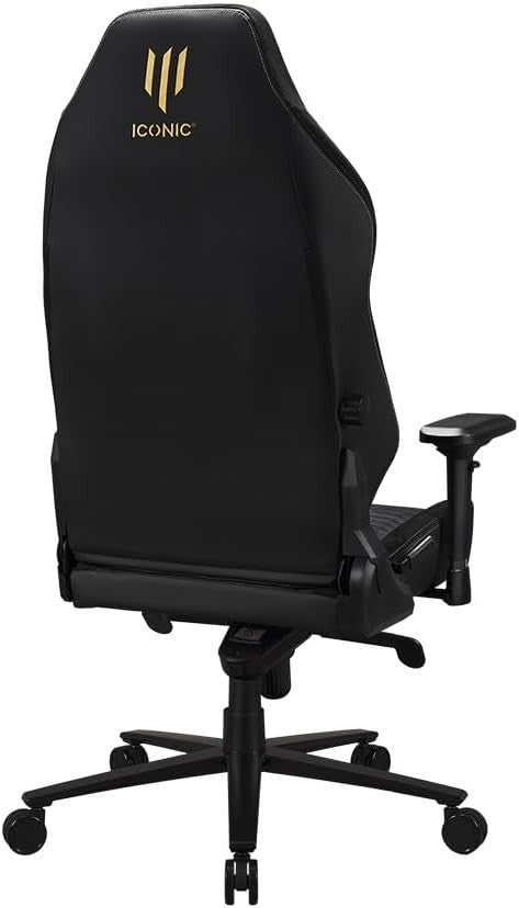 Premium XL Ergonomic Gaming Chair Black Gold High Back Office Seat