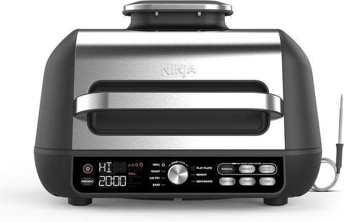 Health Grill & Air Fryer 7-in-1 w Digital Probe 260°C Flat Plate 3.8L