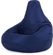 Kids Outdoor Bean Bag Chair Waterproof Gaming Seat – Navy Blue Indoor Use