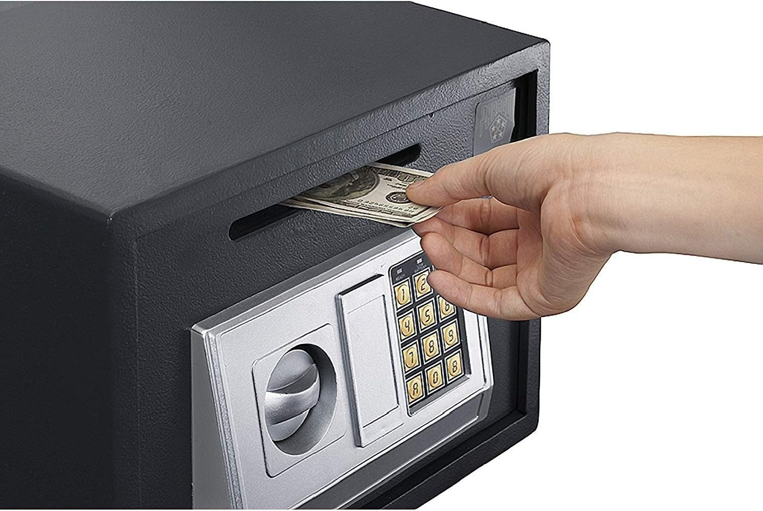 16L Digital Safe Box Electronic Keypad Lock Cash Jewelry Document Safe