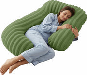 U Shaped Full Body Maternity Pillow Velvet Plush Pregnancy Side Sleeper