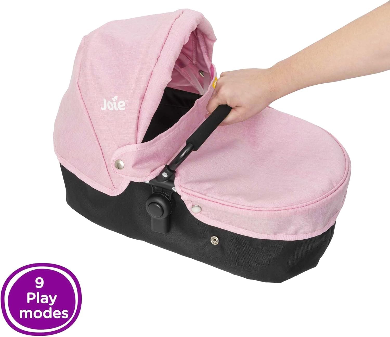 Twin Doll Pushchair Double Pram Adjustable Handle Folding Stroller 45cm