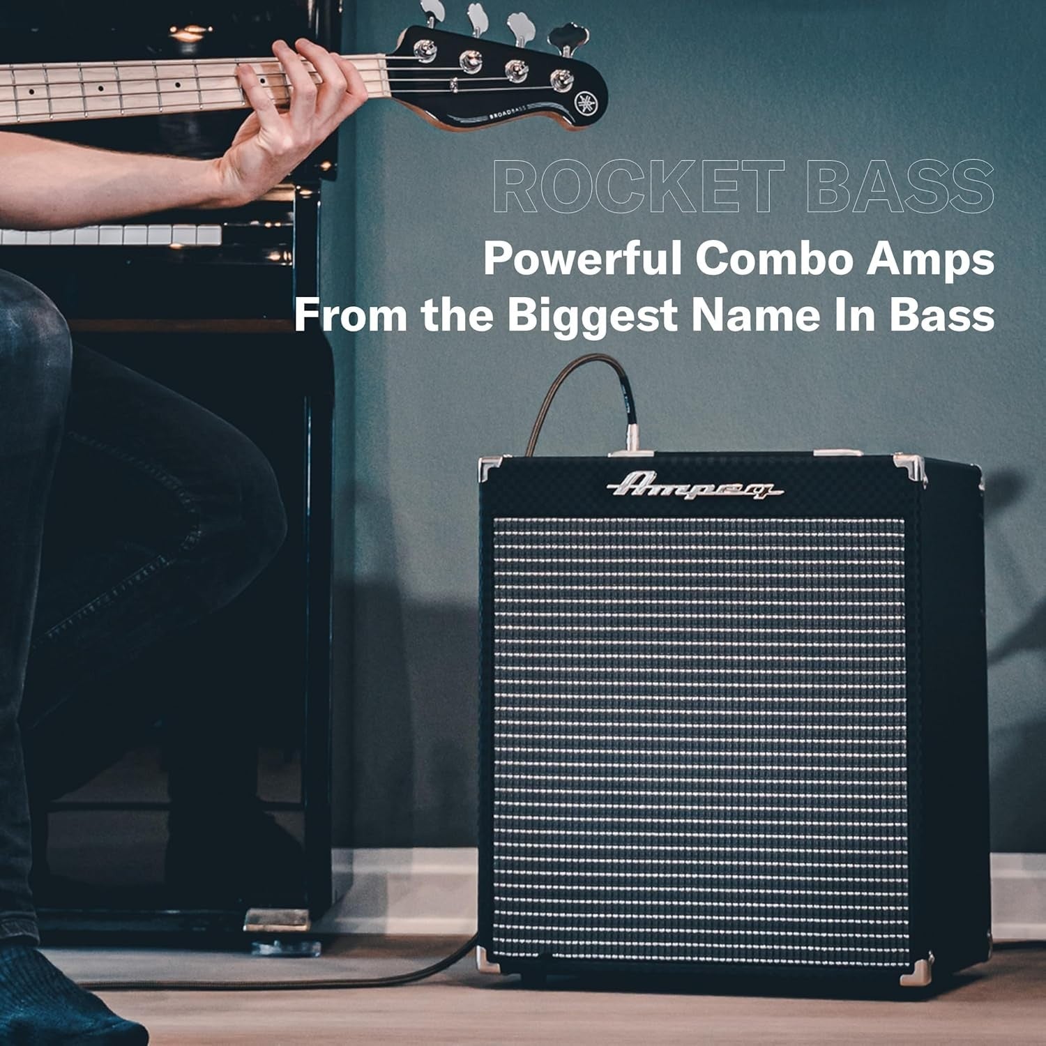 RB-110 50W Bass Combo Amp with SGT Overdrive, AUX, Headphone & XLR