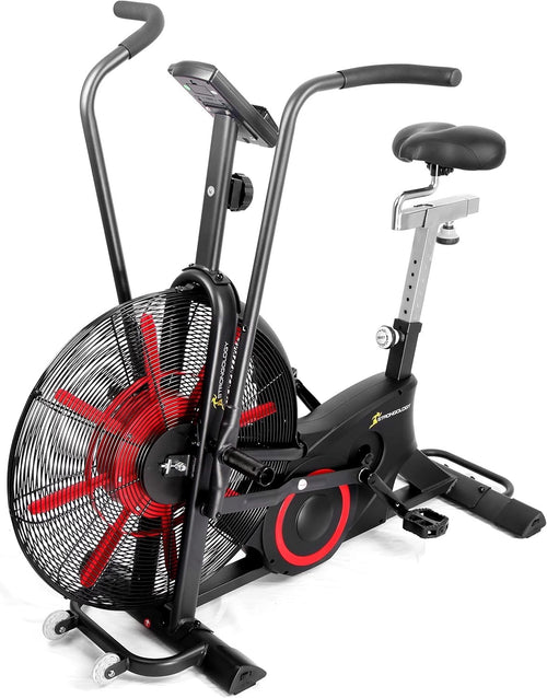 Titanium Air & Magnetic Assault Bike 15-Level Resistance LCD Full Body Trainer