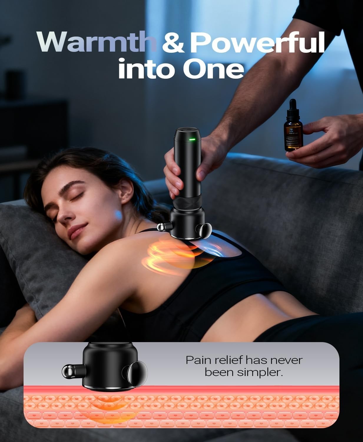 Deep Tissue Massage Gun Trigger Point Muscle Massager Quiet Rechargeable