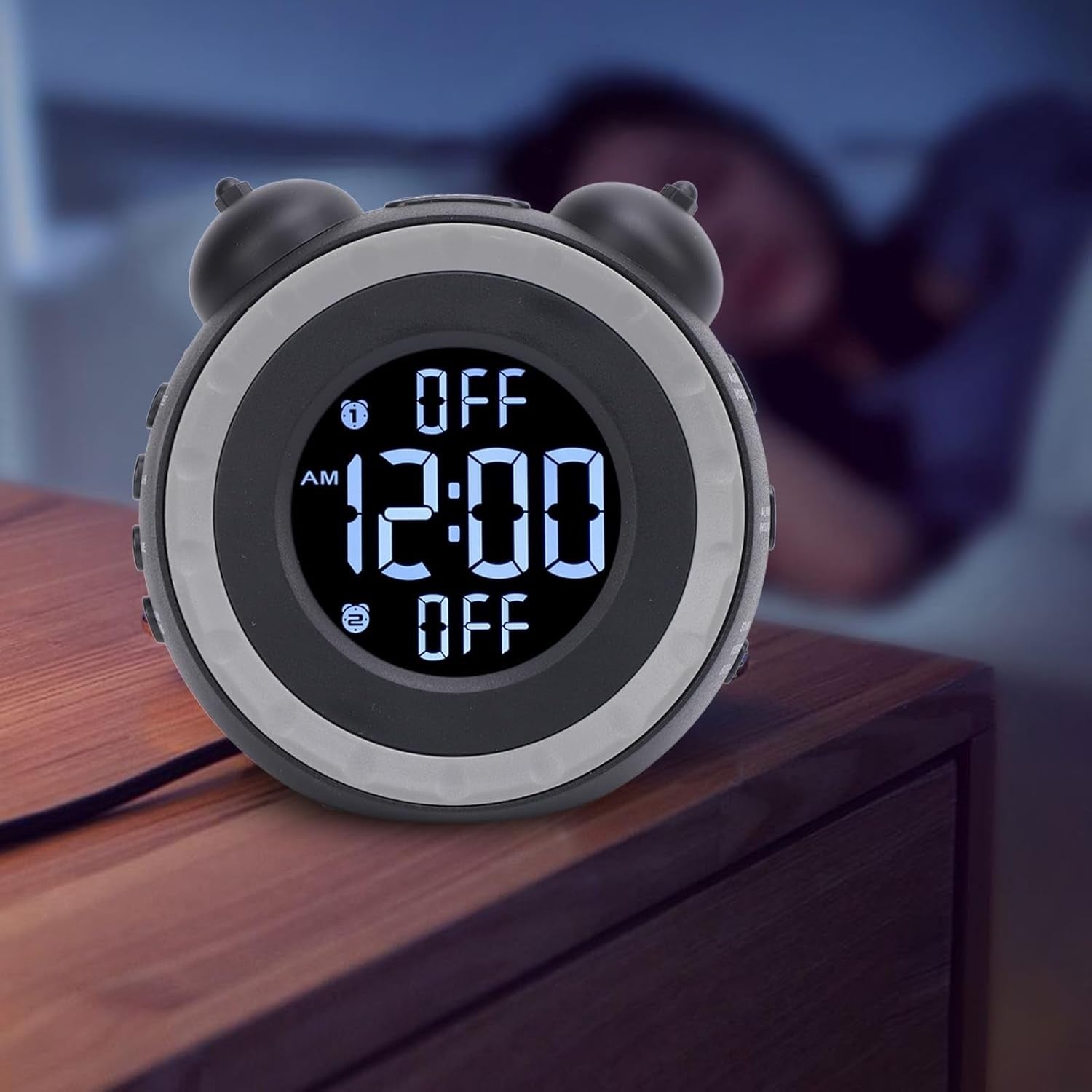 Vibrating Alarm Clock Bed Shaker Loud Wake Up for Heavy Sleepers Deaf