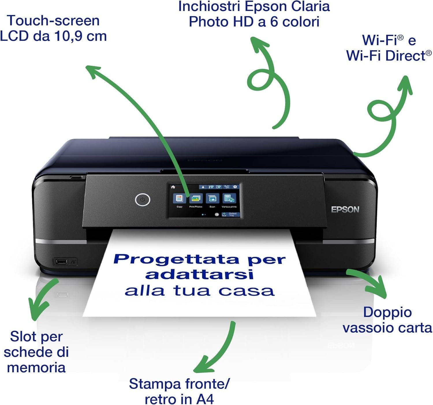 Black A3 Photo Inkjet Printer WiFi Auto-Duplex 6-Colour 28ppm