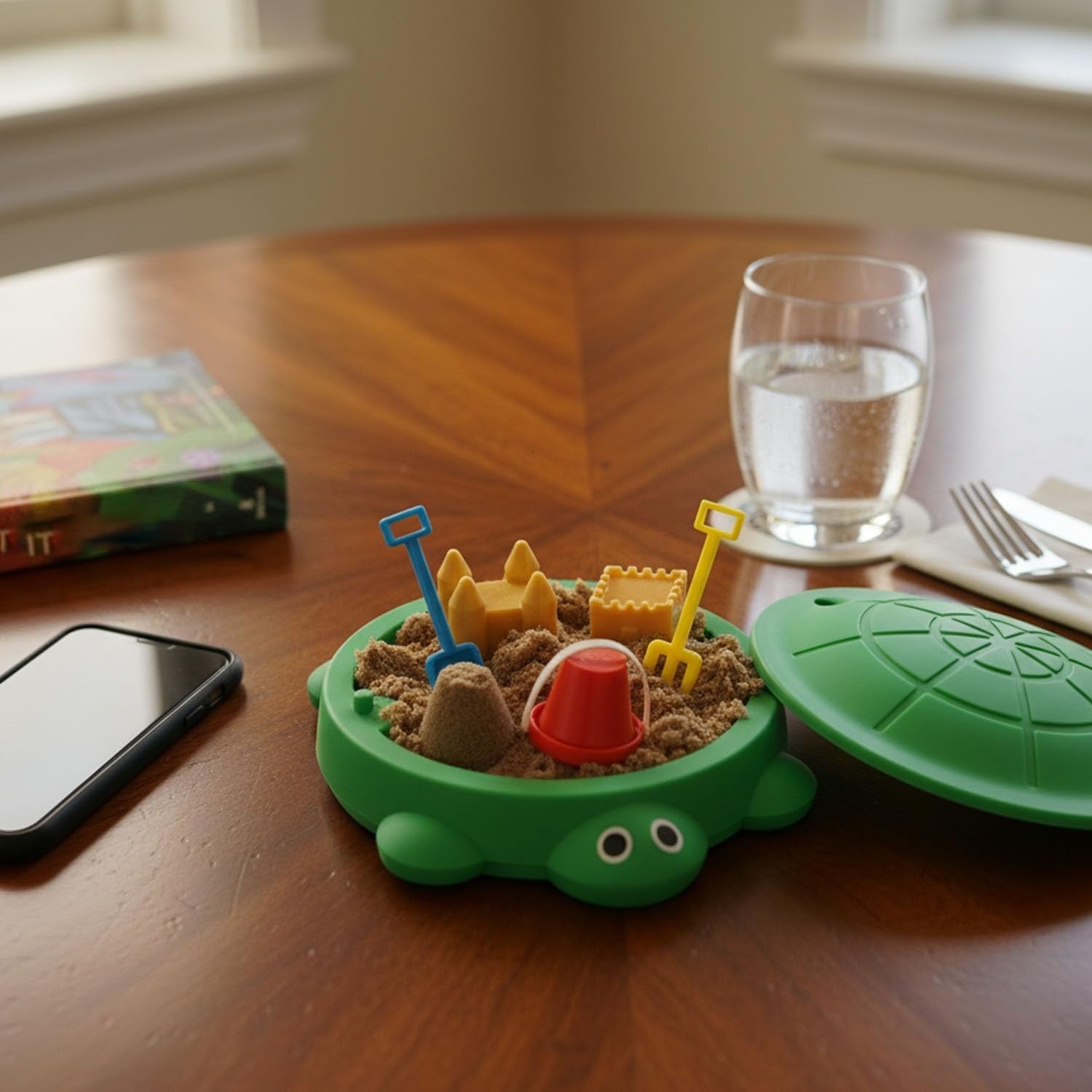 Mini Turtle Sandbox Desk Toy Zen Garden Stress Relief Fidget Set