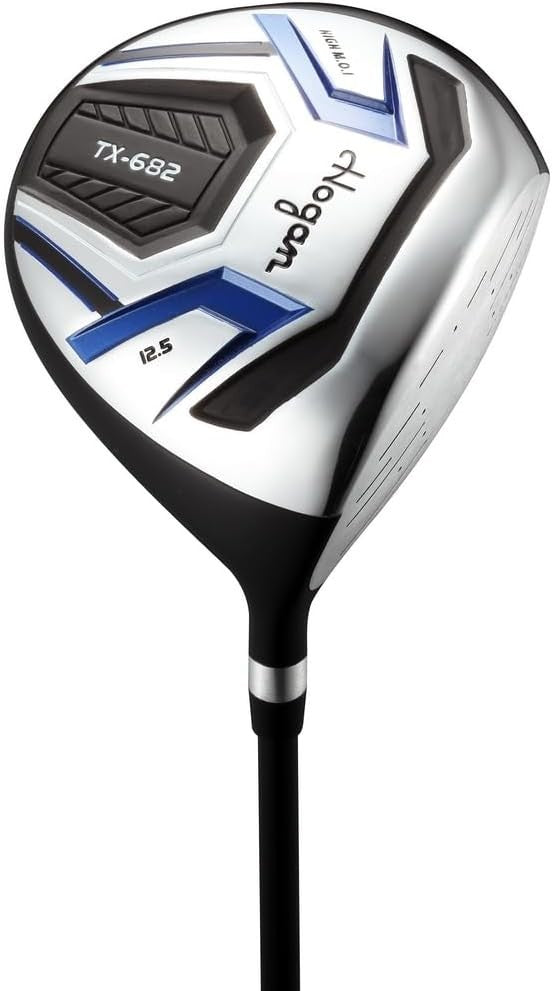 Mens Left Hand Complete Golf Club Set Regular Flex Graphite Steel Stand Bag
