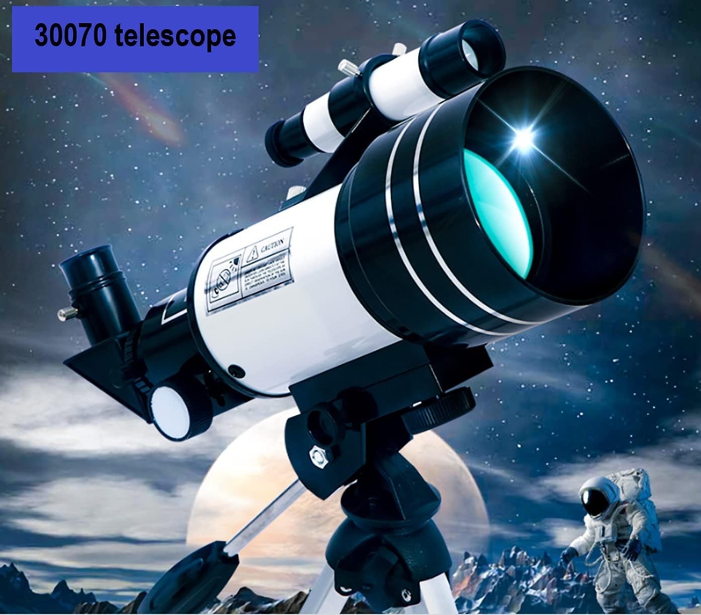 70mm Beginner Telescope 150X Magnification with Tripod & Finder Scope