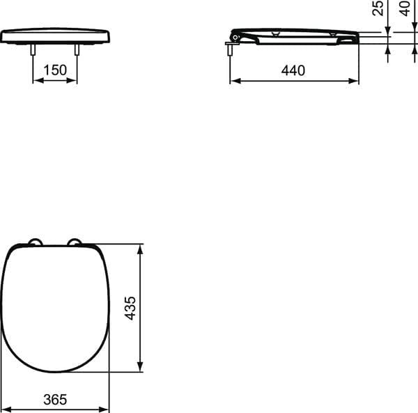Connect Freedom Toilet Seat White Durable Ergonomic Sustainable Design
