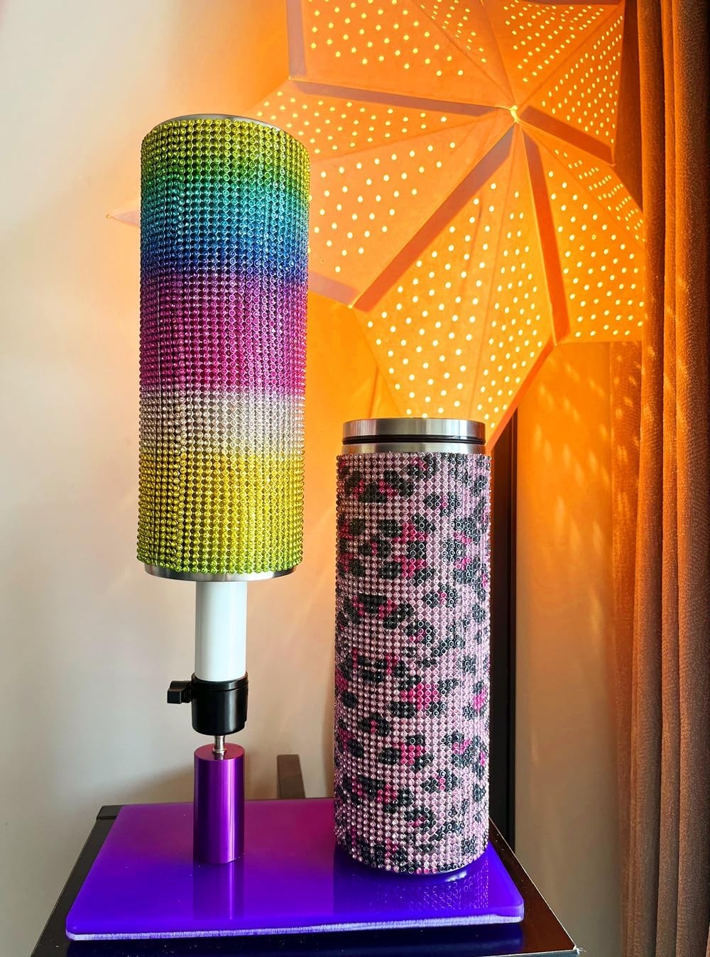 Tumbler Bling Spinner Stand 360° Rotation DIY Epoxy Glitter Cup Turner