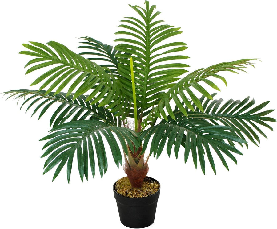 Artificial Palm Tree 60cm Faux Green Plant with Pot Tropical Home Garden Decor