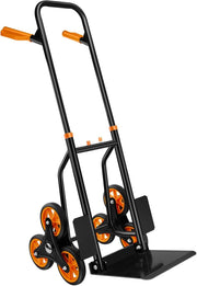 Stair Climbing Hand Truck 440lb Folding 6 Wheel Dolly w Elastic Ropes