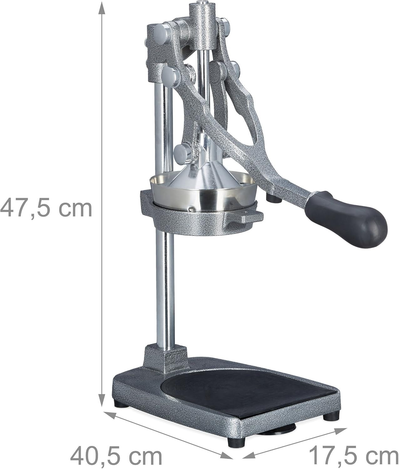 Manual Citrus Juicer Stainless Steel Lever Press Non-Slip Multi Use
