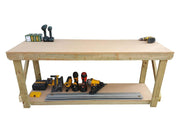 4ft Heavy Duty Wooden MDF Workbench – Strong Construction Timber Work Table