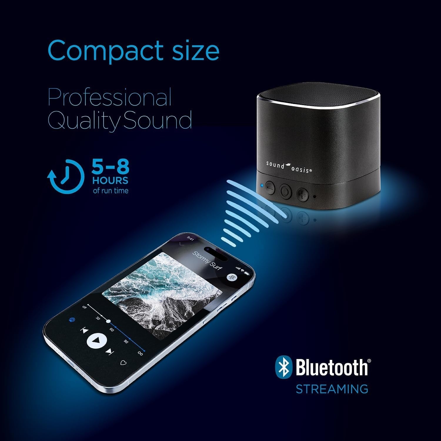 Tinnitus Sound Therapy System with 25 Soothing Sounds & Bluetooth