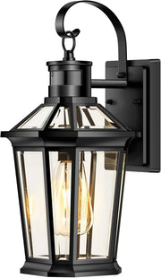 Motion Sensor Outdoor Wall Light, Waterproof Dusk to Dawn Porch Lamp