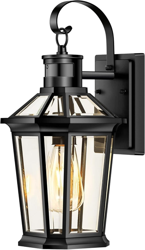 Motion Sensor Outdoor Wall Light, Waterproof Dusk to Dawn Porch Lamp