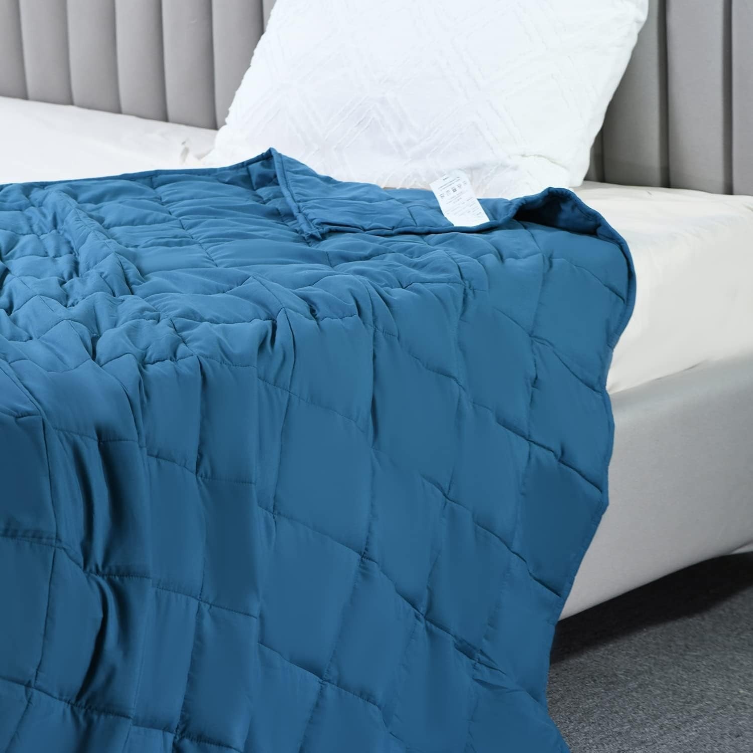 Teal Blue Weighted Blanket 150x200cm 9kg for Stress & Anxiety Relief