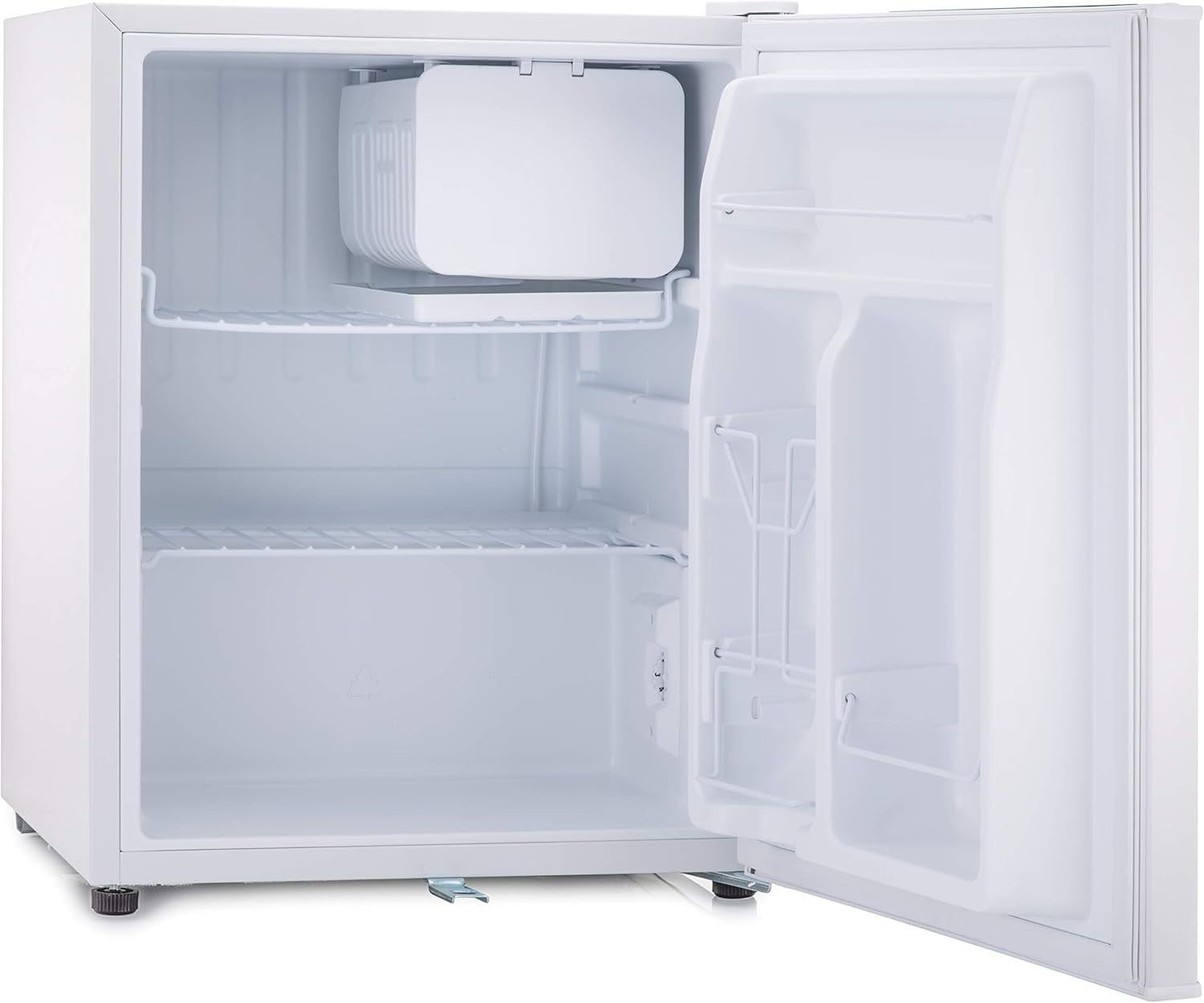 74L Mini Fridge Tabletop Cooler Lock & Key Low Noise White