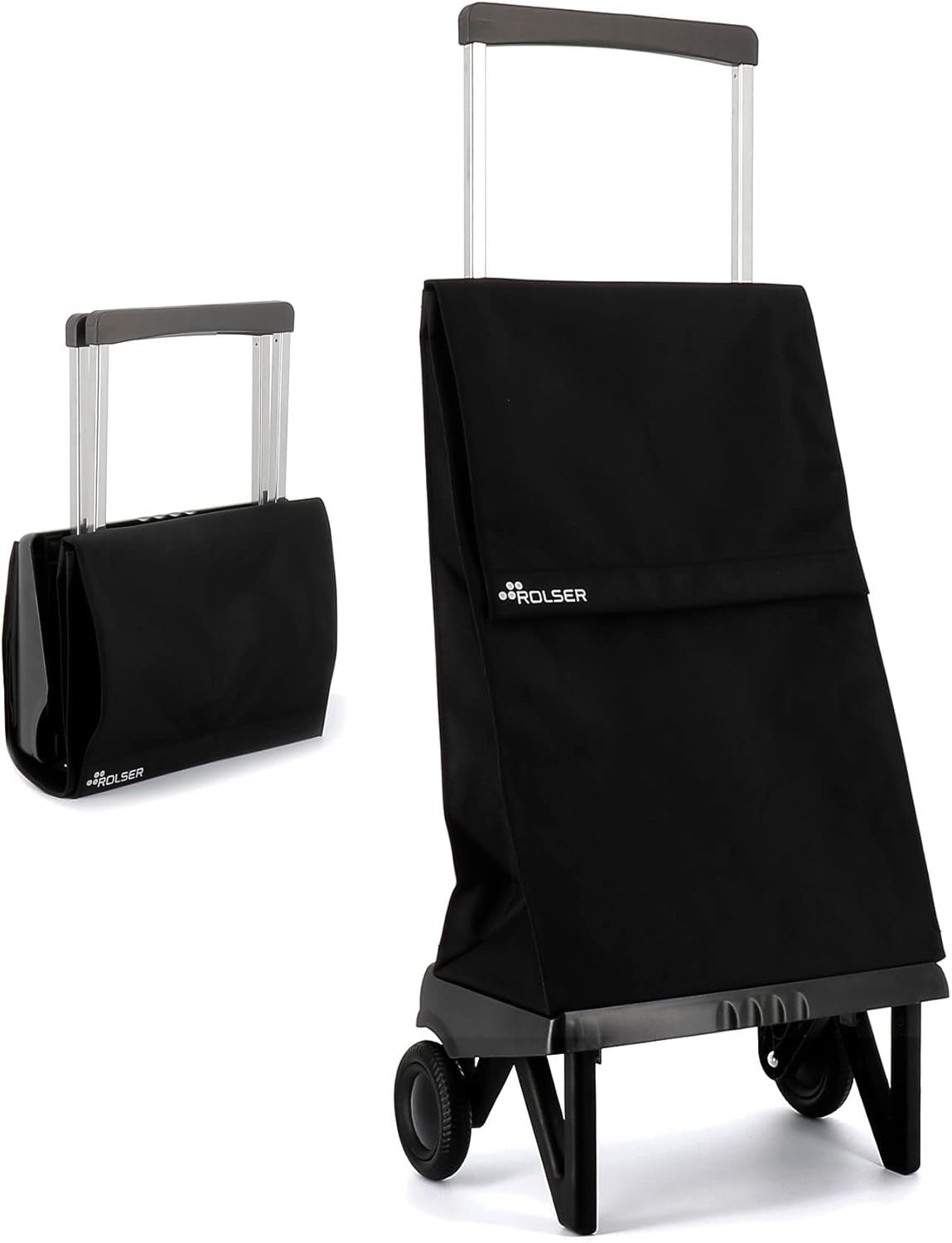 2 Wheel Folding Shopping Trolley Lightweight Aluminium Large Grocery Bag