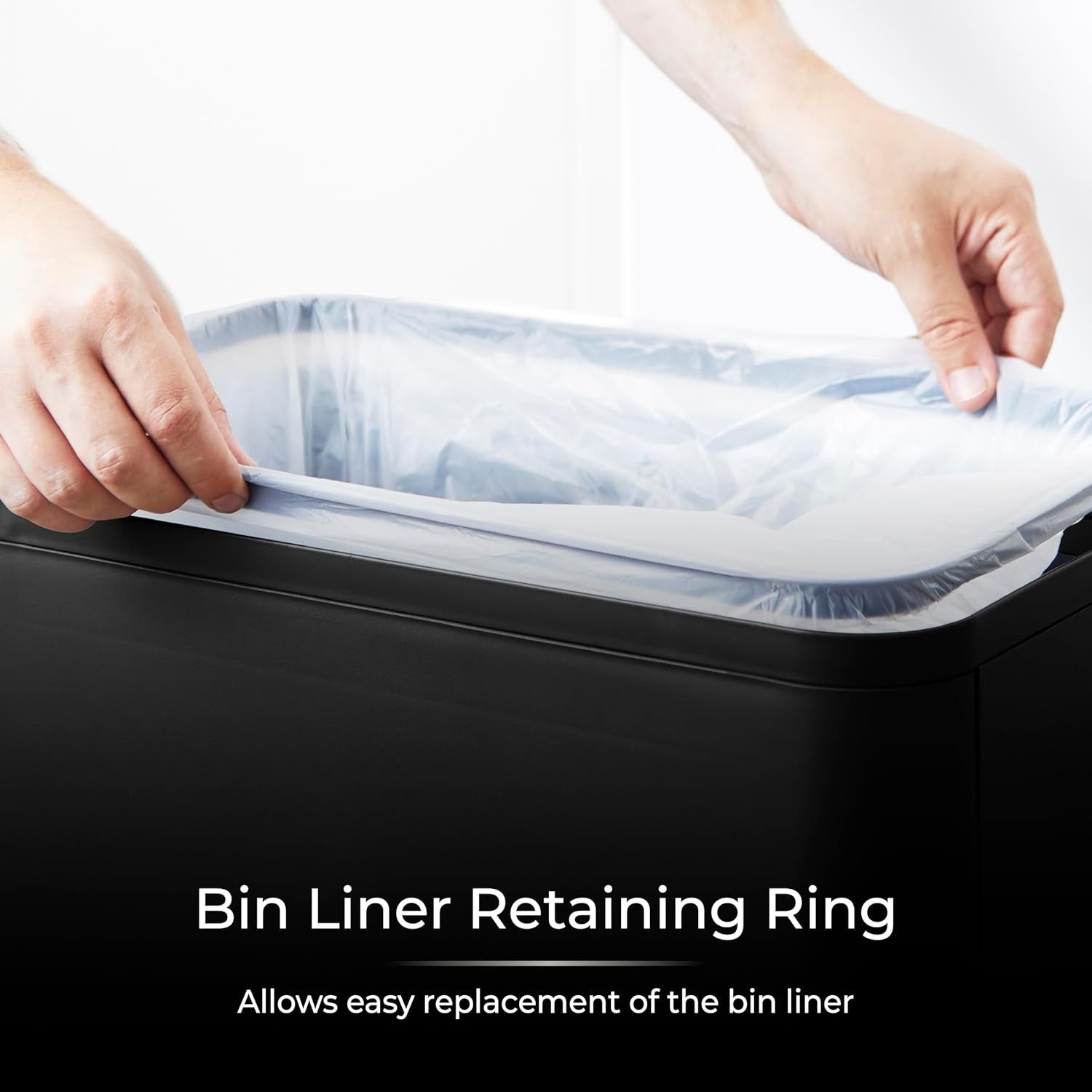 60L Touchless Kitchen Bin | Automatic Sensor Trash Can Black