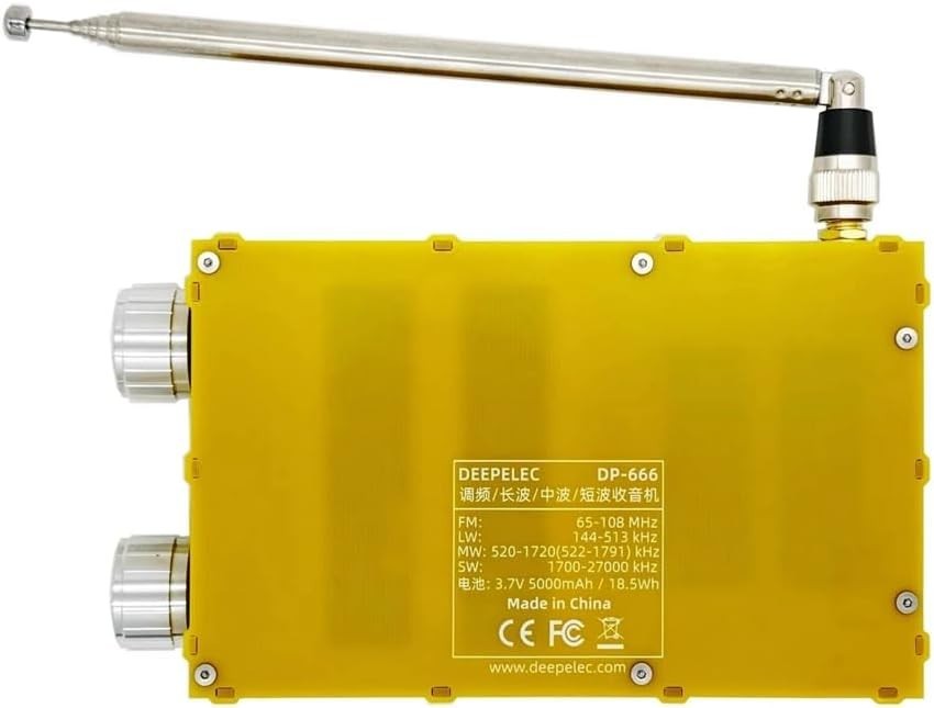 High Sensitivity TEF6686 Full Band FM AM SW Radio Portable 5000mAh