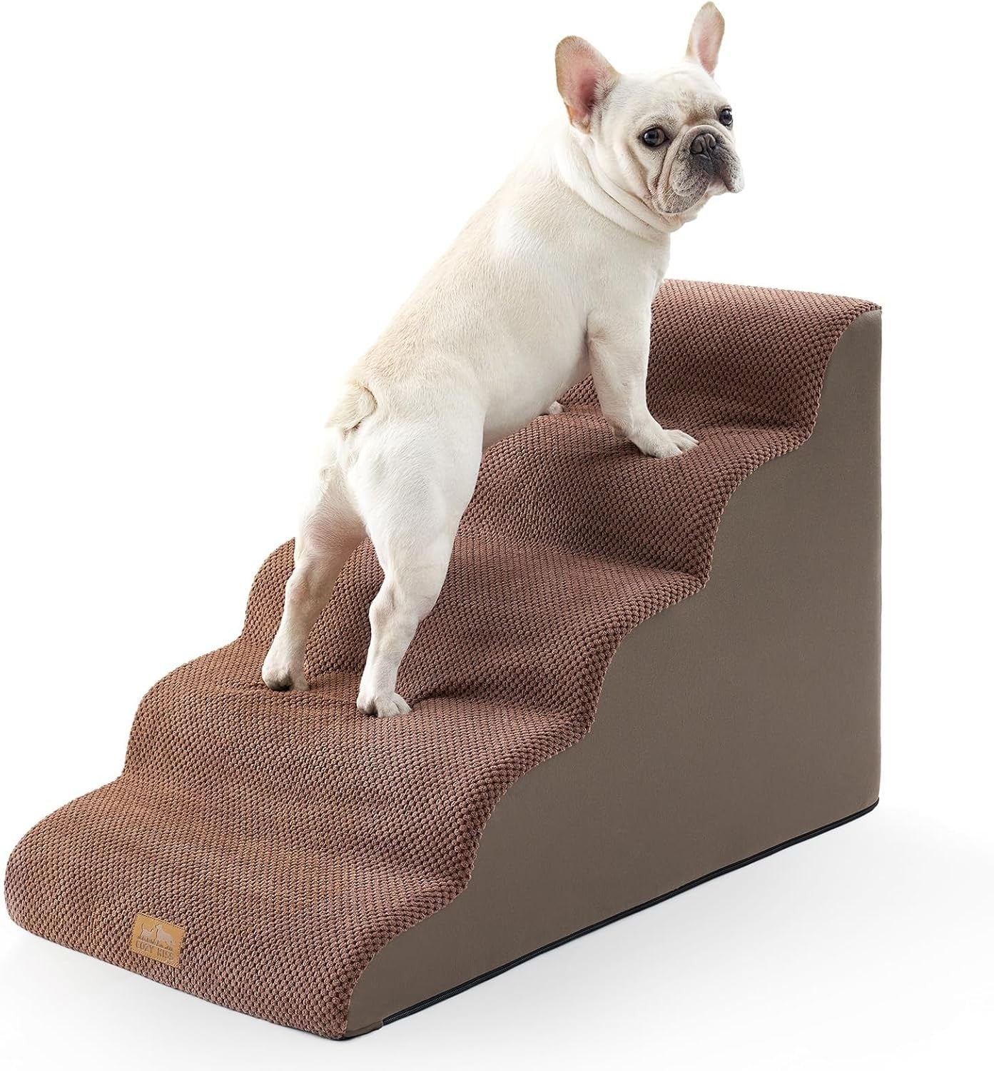 5‑Tier Non‑Slip High Density Foam Dog & Cat Stairs 19.7×33×22.4 in Ramp