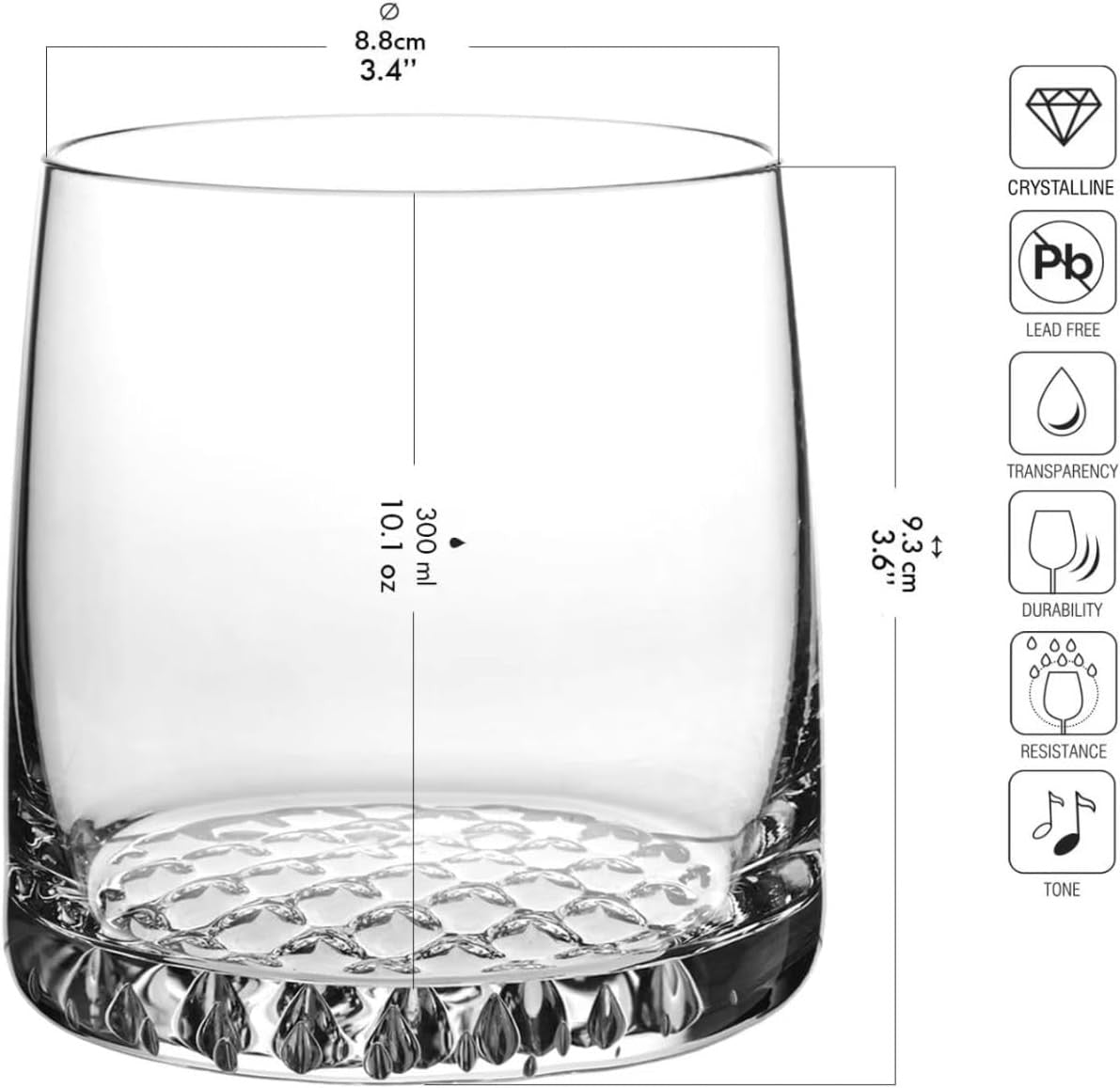 950ml Crystal Whisky Decanter Set with 6 Glasses | Premium Gift for Men
