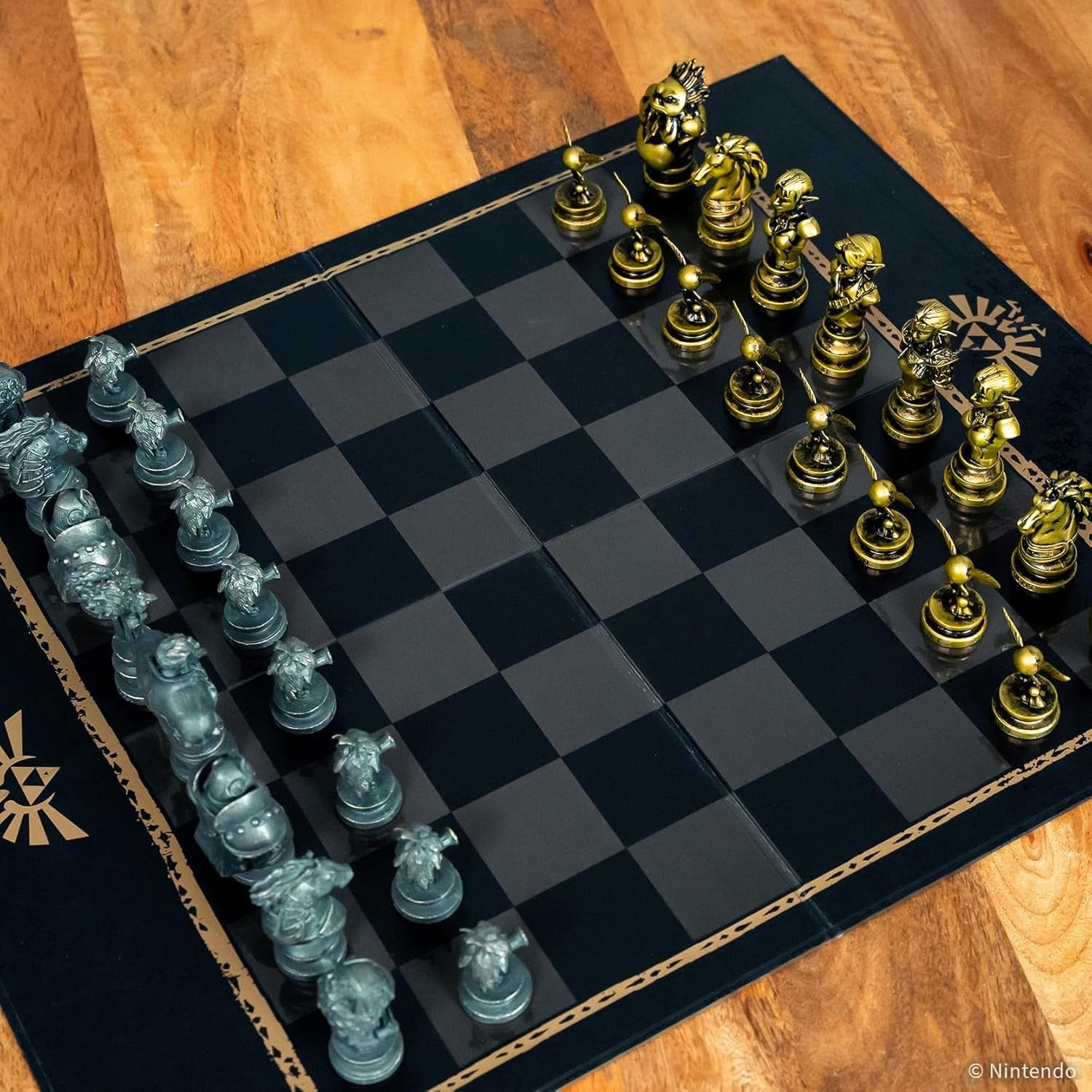 Luxury Zelda Style Fantasy Chess Set | Hero vs Villain Pieces | Collector Board