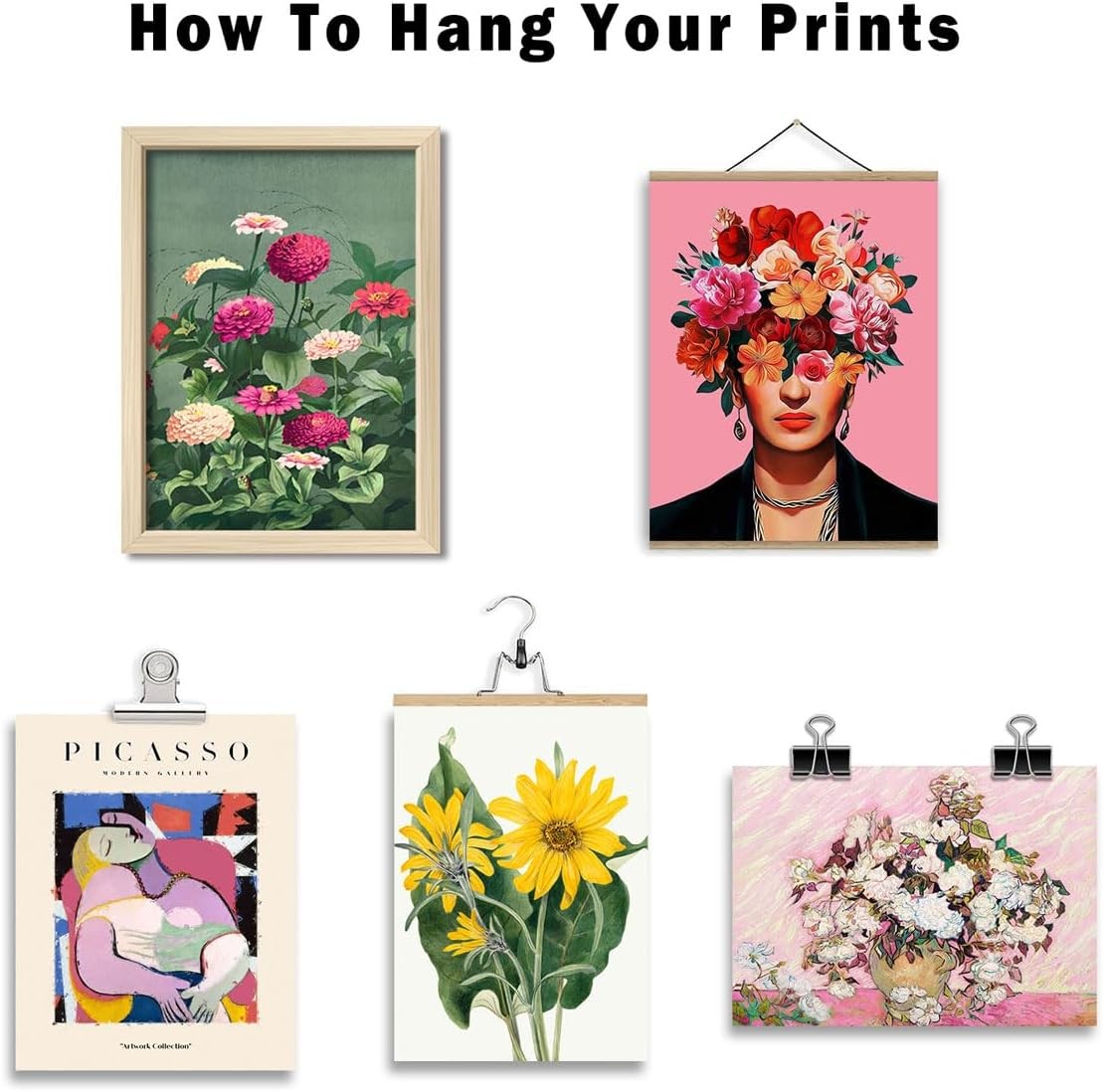 16pc Eclectic Wall Art Set Modern Maximalist Gallery Prints 11x14
