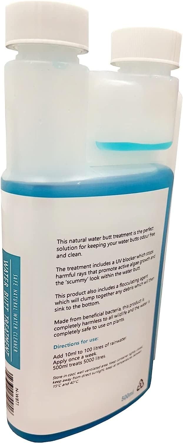 230L Water Butt with Tap, Diverter & Treatment Cleaner, Round, Garden Kit