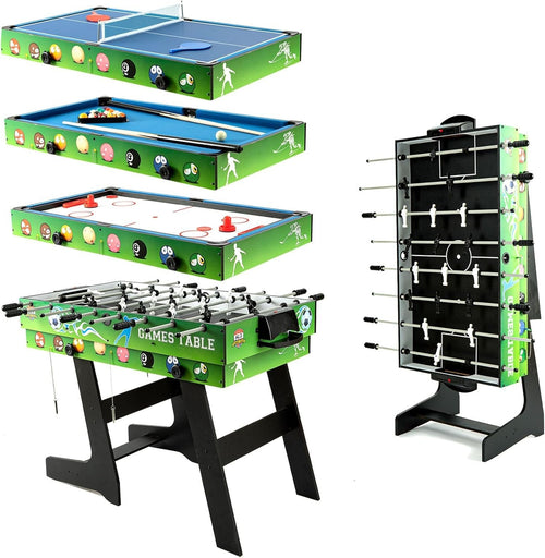 4ft Multi Sport Game Table 4 in 1 Pool Foosball Hockey Tennis