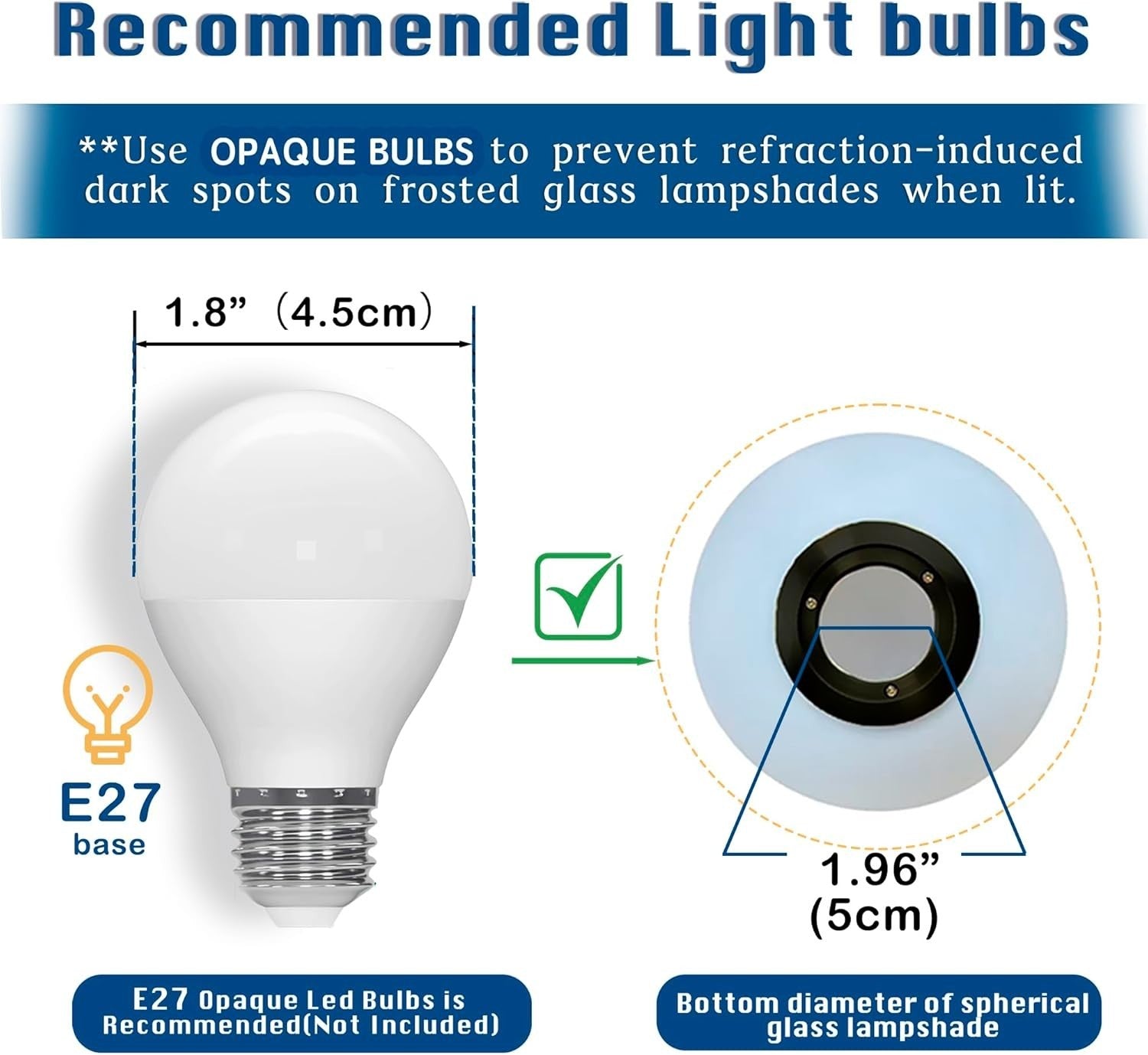 Modern Black Globe Wall Light Frosted Glass Sconce E27 Hallway Lamp