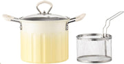 Japanese Tempura Deep Fryer Pot 3L Small Frying Pan With Basket